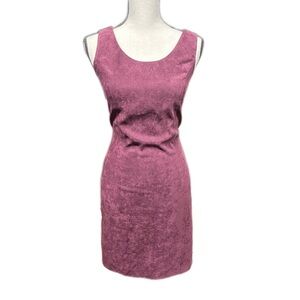 Kathy Ireland Burgundy Suede Mini Dress